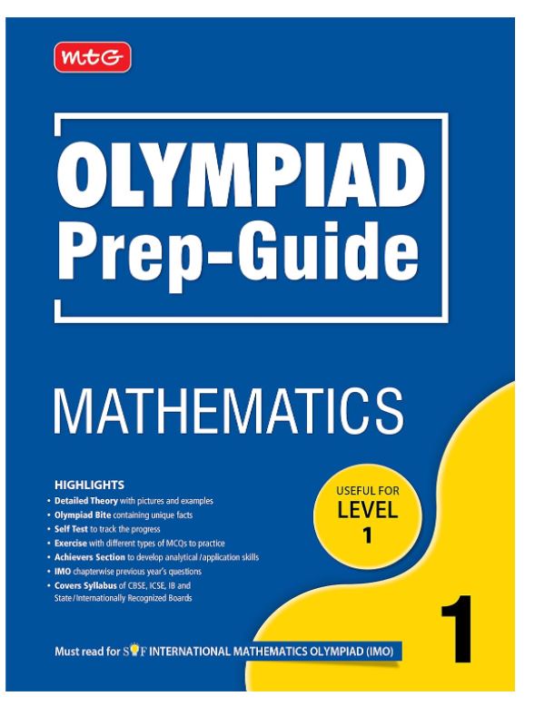 MTG Olympiad Prep-Guide Mathematics Class 1 - Detailed Theory, Self Test with IMO Chapterwise Previous Year Question Paper For SOF 2023-24 Exam